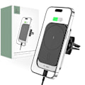 Miniatyrbillede 1 af 5: TECH-PROTECT CW19 MAGNETISK MAGSAFE VENT BILMONTERING TRÅDLØS OPLADER 15W SORT