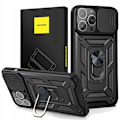 Miniatyrbild 1 av 10: Spacecase Case Cover Till Iphone 13 Pro Max Camring Svart