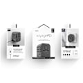 Miniatyrbild 9 av 9: En unik gutt. til nettverket. Voyage World Adapter 33W + 2xUSB + PD 18W + QC 3.0 - grå (LITHOS Collective)
