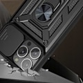Miniatyrbild 5 av 10: Spacecase Case Cover Till Iphone 13 Pro Max Camring Svart