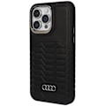 Miniatyrbillede 2 af 8: AUDI SYNTETISK LÆDER TASKE MED MAGSAFE TIL IPHONE 14 PRO MAX - SORT
