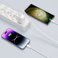 Miniatyrbillede 5 af 6: TECH-PROTECT NC30W 2-PORTS NETVÆRKSOPLADER PD30W/QC3.0 SORT