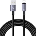 Miniatyrbild 1 av 3: USAMS USB till Lightning-kabel 2,4A 2m Snabbladdning stål/lack SJ669USB01 (US-SJ669)