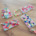 Miniatyrbillede 9 af 9: COLOUR CHAIN CASE GEL FLEXIBLE CASE MED CHAIN CHARM TIL IPHONE 8 PLUS / IPHONE 7 PLUS MULTICOLOR