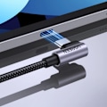 Miniatyrbild 3 av 6: UGRØNN RASK KABEL HOLDBAR VINKEL USB-C -USB-C 0,5M SVART