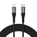 Miniatyrbild 2 av 11: Choetech IP0041 USB-C / Lightning MFi 480Mb/s 3A 2 m kabel - svart