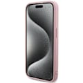 Miniatyrbild 6 av 9: Guess Saffiano Iridescent Script-deksel til iPhone 14 Pro Max - Rosa