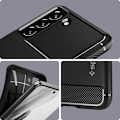 Miniatyrbillede 10 af 11: SPIGEN RUGGED ARMOR GALAXY S21 FE MAT SORT