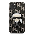 Miniatyrbillede 3 af 7: KARL LAGERFELD MONOGRAM IKONIK PATCH COVER TIL IPHONE 13 MINI - SORT