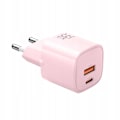 Miniatyrbild 2 av 10: USB/USB-C lader, hurtig, nano, GaN 33W PD, rosa, McDodo