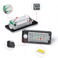 Miniatyrbild 2 av 7: LED nummerskiltsett AutoTune For Audi A3 8P S3 A4 S4 B6 A4 B7 A6 C6 4F S6 A8 S8 D3 Q7