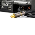Miniatyrbild 2 av 6: Wozinsky optisk kabel lydkabel digital optisk fiber Toslink SPDIF 3m svart (WOPT-30)