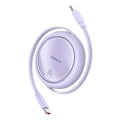 Miniatyrbild 2 av 10: Baseus Free2Draw Mini USB-C til USB-C 100 W 1 m uttrekkbar kabel - lilla
