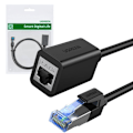 Miniatyrbild 1 av 11: Ugreen skjøtekabel Ethernet RJ45 Cat 6 FTP 1000 Mbps internettkabel 2 m svart (NW112 11281)