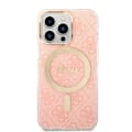 Miniatyrbild 4 av 11: Guess sett MagSafe lader + etui for iPhone 13 Pro Max 6.7 rosa 4G Print (GUBPP13XH4EACSP)