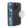 Miniatyrbillede 2 af 7: VÆVET CASE FLETT CASE HOUSING MED MAGSAFE TIL IPHONE 15 SORT