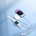 Miniatyrbild 8 av 11: Joyroom S-IW008 3-i-1 magnetisk lader USB-A - Lightning/USB-C 1,2 m - hvit