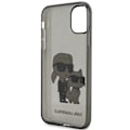 Miniatyrbillede 7 af 8: KARL LAGERFELD GLITTER KARL&CHOUPETTE ETUI TIL IPHONE 11 / XR - SORT