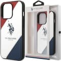 US Polo USHCP14MPSO3 iPhone 14 Plus 6.7 hvit/hvit tricolor preget