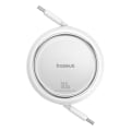 Miniatyrbild 4 av 10: Baseus Free2Draw Mini USB-C - USB-C 100 W 1 m uttrekkbar kabel - hvit