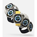 Miniatyrbild 4 av 10: RING SLIM 2-PAKK APPLE WATCH ULTRA 1/2 (49 MM) KLART OG TITANIUM GRÅ