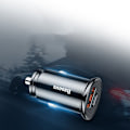 Miniatyrbild 9 av 11: Baseus Circular PPS Smart billader med USB Quick Charge 4.0 QC 4.0 og USB-C PD 3.0 SCP Port Svart (CCALL-YS01)