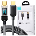 Miniatyrbild 1 av 11: Joyroom USB C til USB C-kabel 100 W for hurtiglading og dataoverføring 1,2 m svart (S-CC100A4)