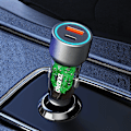 Miniatyrbillede 2 af 9: DUDAO R4T 30W USB-A / USB-C BILOPLADER - GRÅ