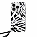 Miniatyrbillede 2 af 2: KARL LAGERFELD IML ZEBRA PATTERN & CORD COVER TIL IPHONE 15 PRO - SORT