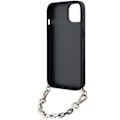 Miniatyrbillede 6 af 7: KARL LAGERFELD SAFFIANO MONOGRAM CHAIN ETUI TIL IPHONE 14 - SORT