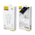 Miniatyrbild 9 av 9: Dudao A20EU USB-A 18W vegglader - hvit + USB-A - USB-C-kabel
