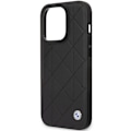 Miniatyrbillede 6 af 8: BMW LÆDER QUILTET ETUI TIL IPHONE 14 PRO - SORT