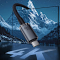Miniatyrbillede 10 af 11: BASEUS CRYSTAL SHINE CB000089 USB-C / USB-C USB3.2-KABEL 100W 20GBPS 1,5M - SORT