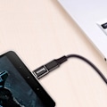 Miniatyrbillede 8 af 11: BASEUS ADAPTER MINI ADAPTER FRA MICRO USB TIL USB-C HOLDBAR SORT