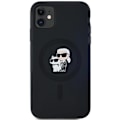 Miniatyrbild 4 av 9: Karl Lagerfeld Silikon Karl&Choupette MagSafe-deksel til iPhone 11 / Xr - Svart