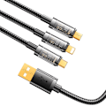 Miniatyrbild 4 av 9: Joyroom 3-i-1 kabel USB - USB Type C / Lightning / micro USB 3,5 A 1,2 m svart (S-1T3015A5)