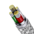 Miniatyrbild 10 av 11: Baseus StarSpeed​​3-i-1-kabel USB-A - Micro-USB / Lightning / USB-C 3.5A 1.2m hvit
