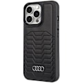 Miniatyrbillede 2 af 8: AUDI SYNTETISK LÆDER TASKE MED MAGSAFE TIL IPHONE 13 PRO MAX - SORT