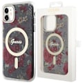 Miniatyrbild 1 av 9: Guess GUHMN61HCFWSA-deksel til iPhone 11 / Xr grønn/khaki hardt deksel Flower MagSafe