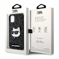 Miniatyrbillede 8 af 8: KARL LAGERFELD GLITTER CHOUPETTE PATCH COVER TIL IPHONE 11 / XR - SORT
