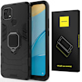 Miniatyrbild 1 av 10: Spacecase X-Ring Fodral För Oppo A15 Svart Skydd