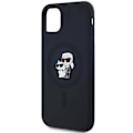 Miniatyrbild 7 av 9: Karl Lagerfeld Silikon Karl&Choupette MagSafe-deksel til iPhone 11 / Xr - Svart