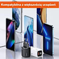 Miniatyrbild 3 av 6: USAMS Lad. nätverk. 1xUSB-C+1xUSB T46 33W (endast huvud) PD3.0 +QC3.0 Snabbladdning vit/vit CC152TC02 (US-CC152)