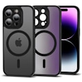 Miniatyrbillede 1 af 5: TECH-PROTECT MAGMAT CAM+ MAGSAFE IPHONE 15 PRO MAT SORT