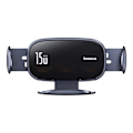 Miniatyrbild 3 av 11: Baseus LightChaser BS-CM029 bilmontert induktiv lader med trippelspole - svart