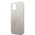 Miniatyrbild 7 av 9: Guess GUHCP12MPCUGLSGO iPhone 12/12 Pro 6.1 gull/gull hardt deksel Glitter Gradient Script