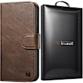 Miniatyrbillede 1 af 11: ICARER CASE CASE HOUSING COVER LÆDERCASE TIL IPHONE 14PRO BROWN
