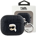 Miniatyrbillede 1 af 4: KARL LAGERFELD MONOGRAM KARL HEAD TASKE TIL AIRPODS 3 - SORT