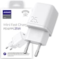 Miniatyrbild 1 av 8: Joyroom hurtiglader USB Type C 25W 3A EU-plugg hvit (L-P251)