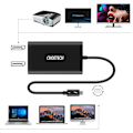 Miniatyrbillede 2 af 6: CHOETECH ADAPTER ADAPTER SPLITTER USB C THUNDERBOLT 3-2X DP 4K 60HZ
